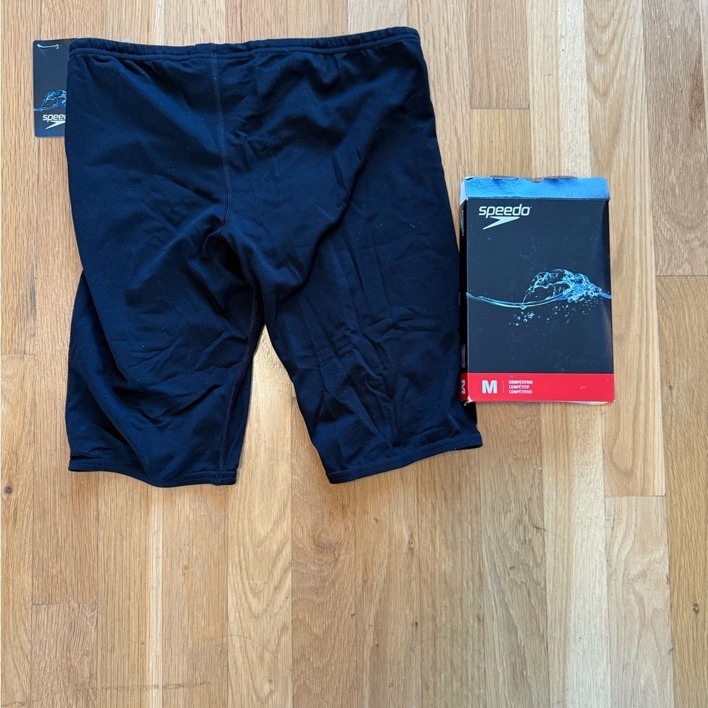 NWT Speedo Endurance Team Black Competitive Swim Jammers Size 30 M $55 MSRP - Picture 3 of 8